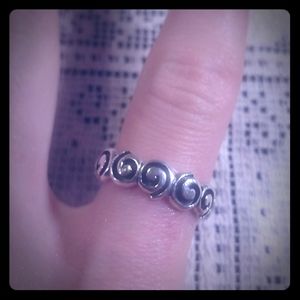 Size 6 8 8.5 & 9 Swirls Ring 925 Sterling Silver